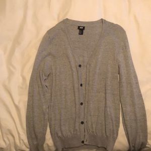 Gray men’s cardigan